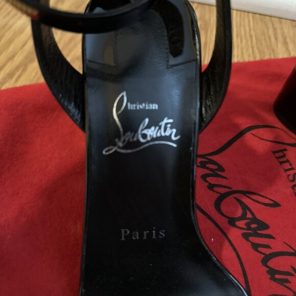 Christian Louboutin Miss Sabina Red Sole Ankle-Strap Sandals - Picture 6 of 7